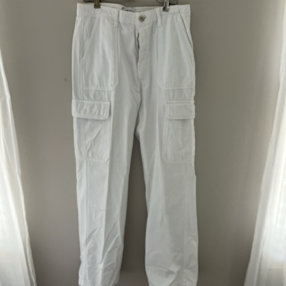 Zara white cargo pants